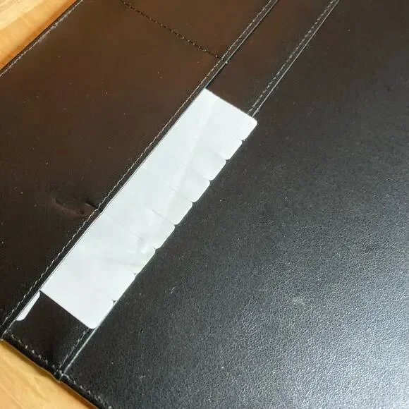 TUL Black Disc Binder w/2 sets of tabs and 50 pages Narrow Ruled Paper. Preowned - Picture 2 of 10